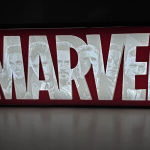 Marvel verlichting met foto silouette