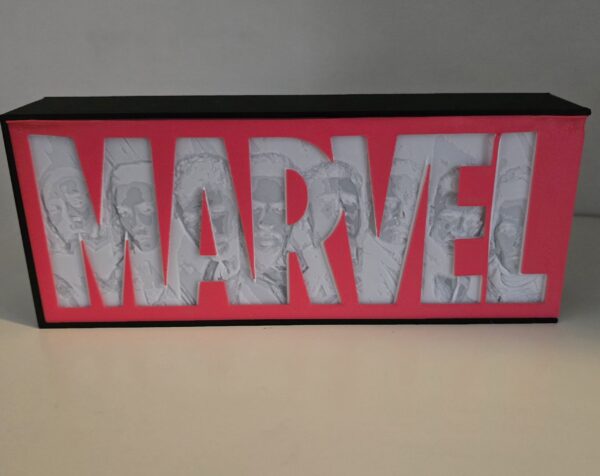 Marvel verlichting met foto silouette - Afbeelding 2