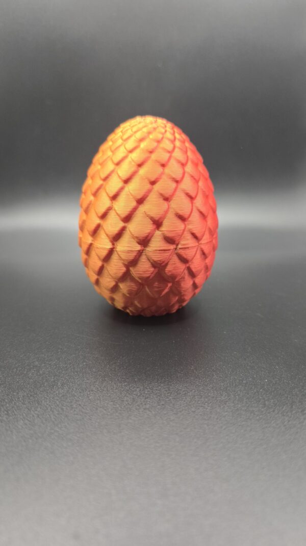 Draak en ei oranje rood - Afbeelding 2