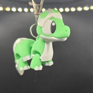 Dino sleutelhanger groen