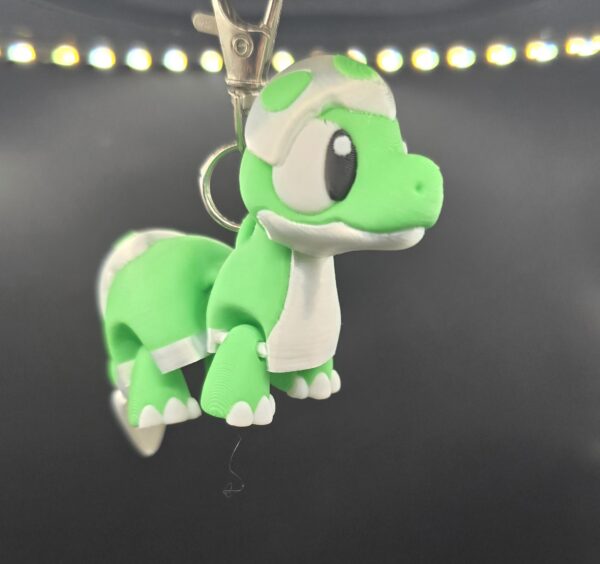 Dino sleutelhanger groen
