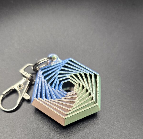 Hexagon fidget sleutelhanger