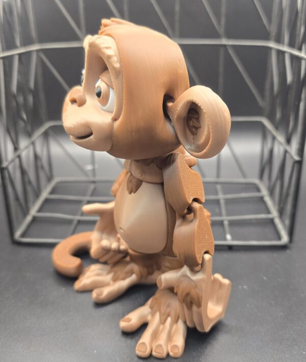 Chocolade kleur aap blinkend groot - Afbeelding 2