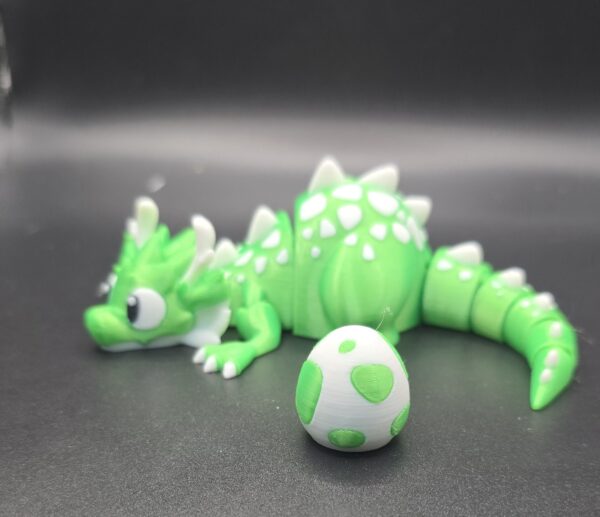 Draak met ei groen - Afbeelding 2