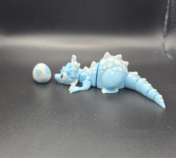 Draak met ei blauw - Afbeelding 3