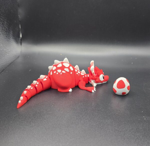 Draak met ei rood - Afbeelding 3