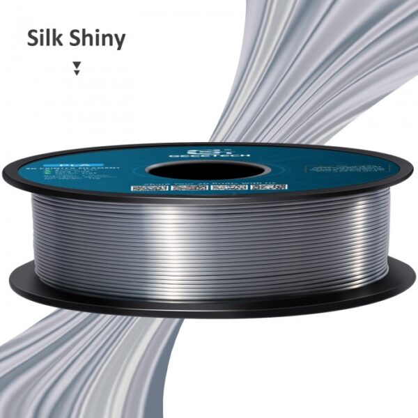 Geeetech PLA Silk Silver 1KG - Afbeelding 2