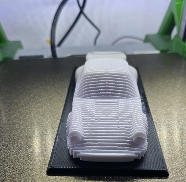 Porsche turbo kunst object zwarte base - Afbeelding 2