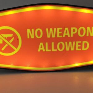 No weapons allowed verlichtings box