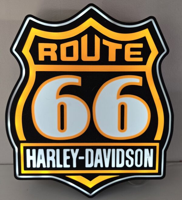 Route 66 Harley Davidson verlichtings bak