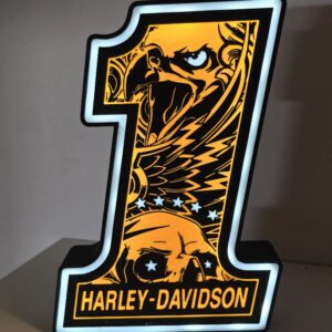 Harley Davidson nr 1 verlichtingsbox oranje