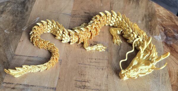 Draak goud, 60 cm - Afbeelding 2