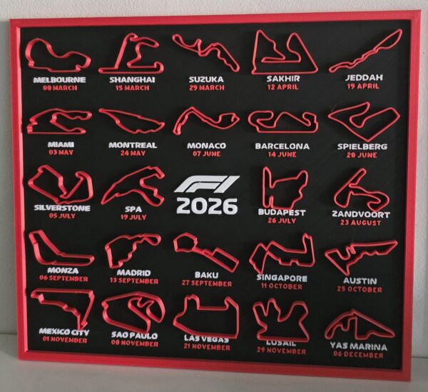 F1 kalender 2026